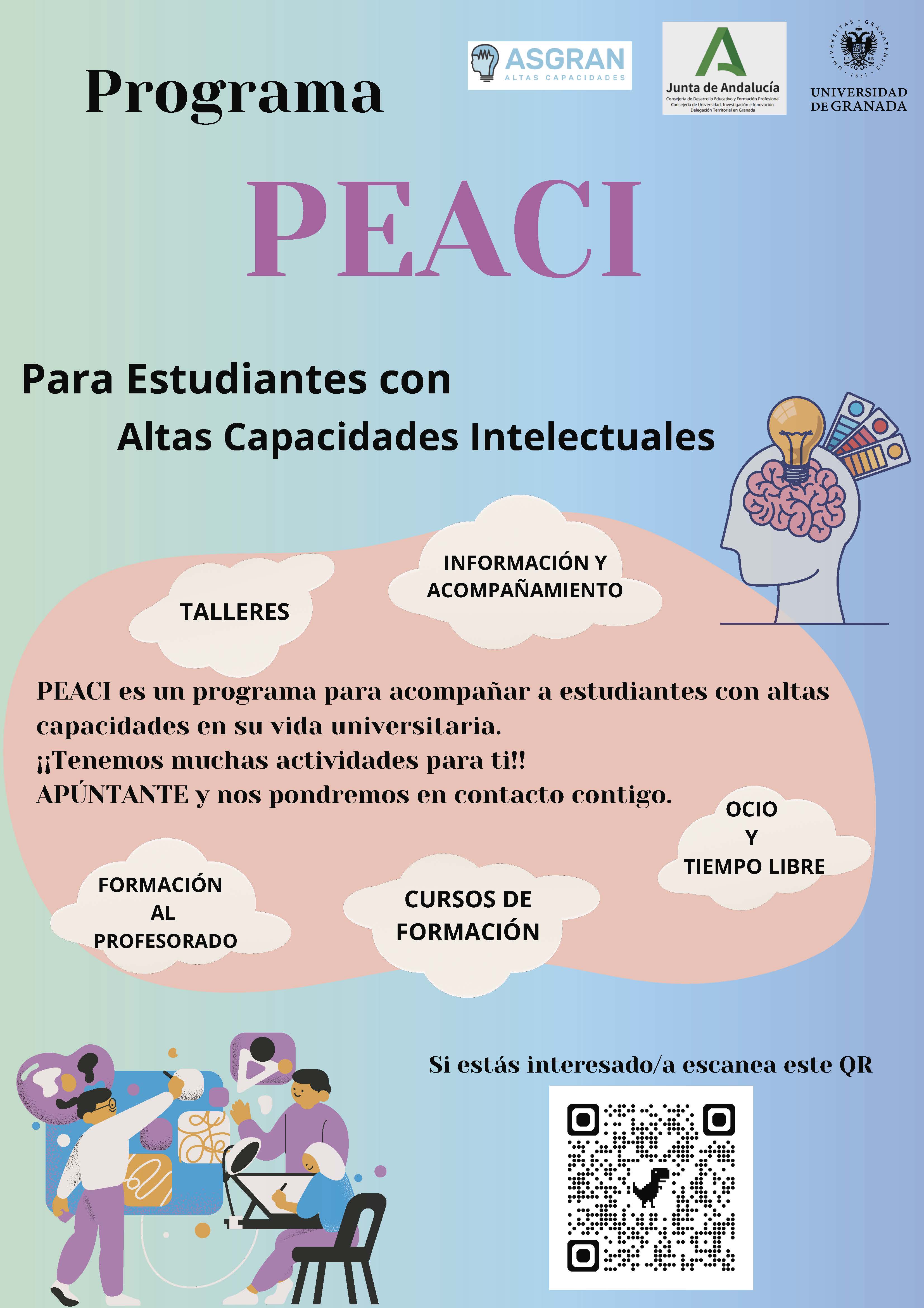 Programa PEACI para estudiantes con altas capacidades intelectuales