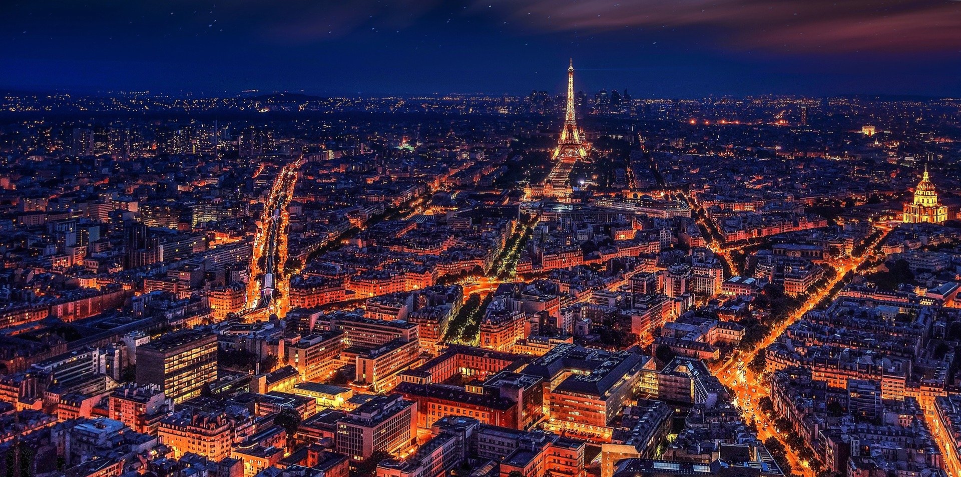 Imagen panorámica de París (Francia)