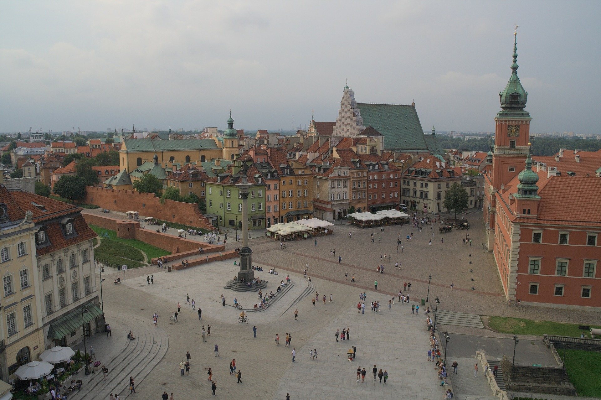 Imagen del centro de Varsovia (Polonia)