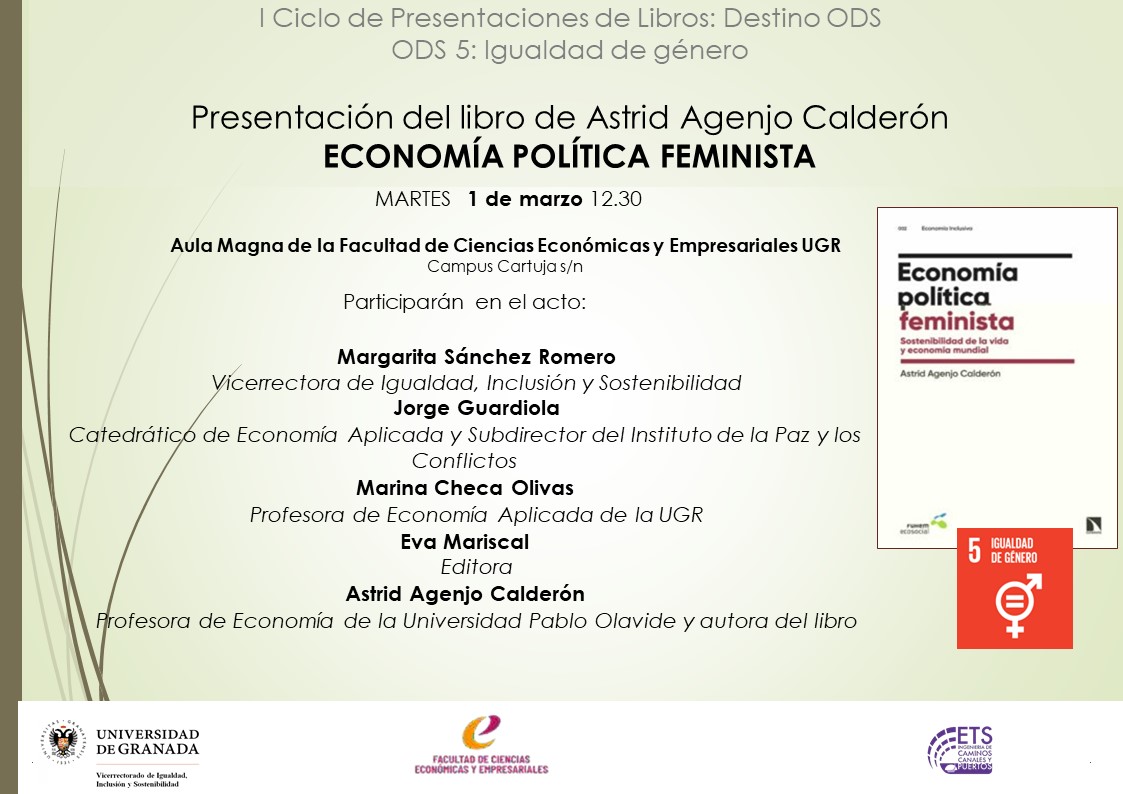 Cartel de la presentación del libro de Astrid Agenjo Calderón