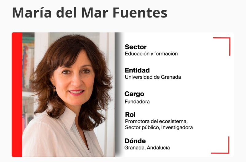 María del Mar Fuentes, en la Guía de Mujeres referentes del Emprendimiento Innovador en España