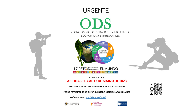 Cartel anunciador del V Concurso de Fotografía “Urgente: ODS”